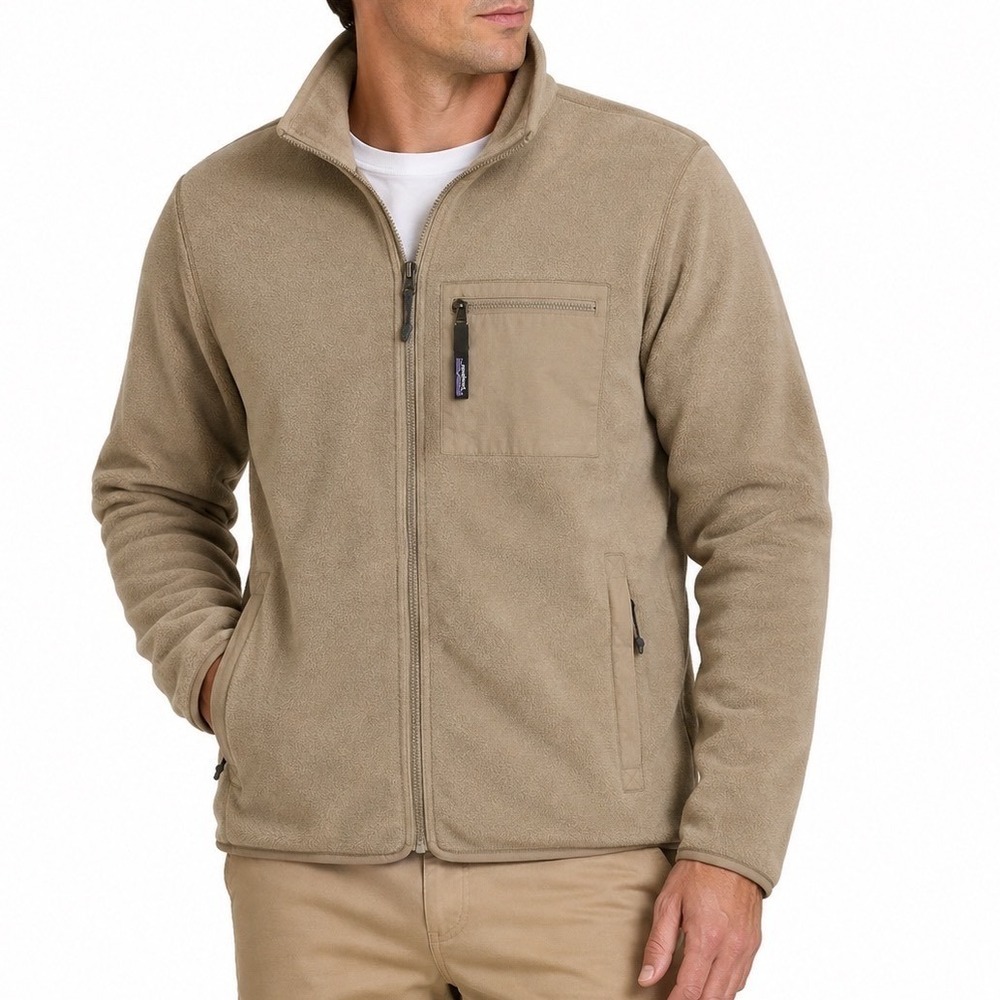 Patagonia Men's Synchilla Fleece Jacket Seabird Grey (Tan) XL NWT ($149 MSRP)